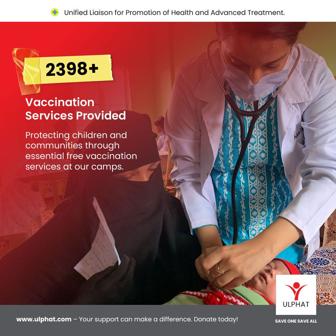 OrgUlphat's tweet photo. Protecting the future! 💉 Our vaccination drives are safeguarding communities and keeping families safe from preventable diseases. 🛡️✨

👉 Donate today to support our cause:
Ulphat Welfare Organization
Bank: Meezan Bank
IBAN: PK78 MEZN 0099 820111 765665 https://t.co/4a9eNcXfsI