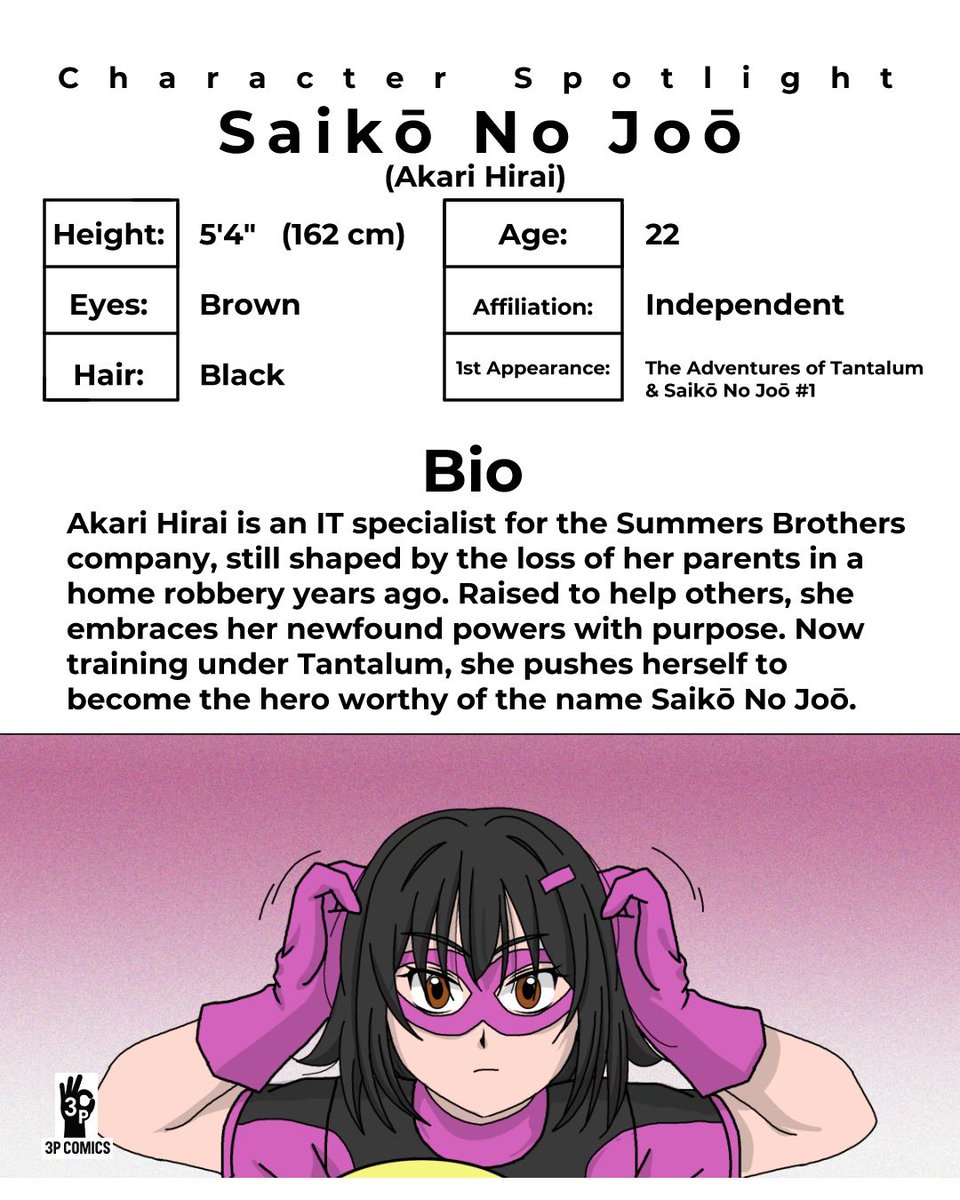 3PComics's tweet photo. Akari Hirai is a young woman trying to learn how to control her newfound powers.
Start reading her adventures today!
https://t.co/KGli2FUNtP

#indiecomics https://t.co/H6Xfug6zgO