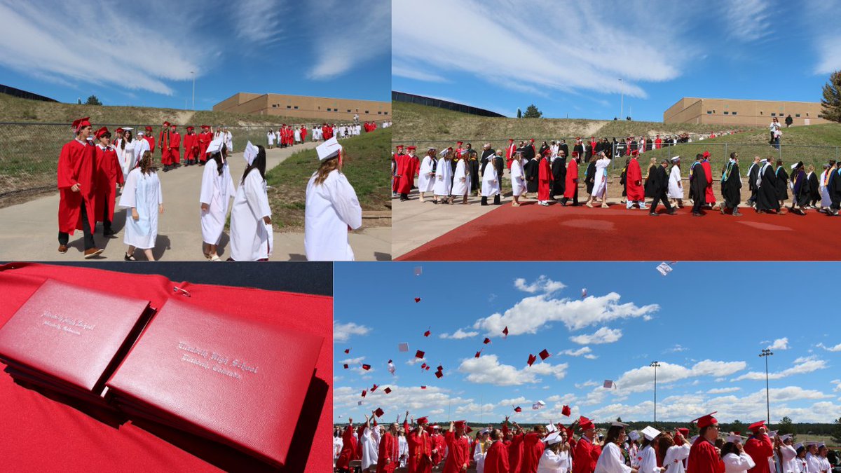 ESDk12's tweet photo. That's a wrap!  Congratulations to the Class of 2026!  While your high school journey has finished, a new and exciting chapter is about to begin and we can't wait to see what you accomplish in the world.

Thank you to everyone who attended today to cheer on your graduates! https://t.co/3MvLiWuvAF