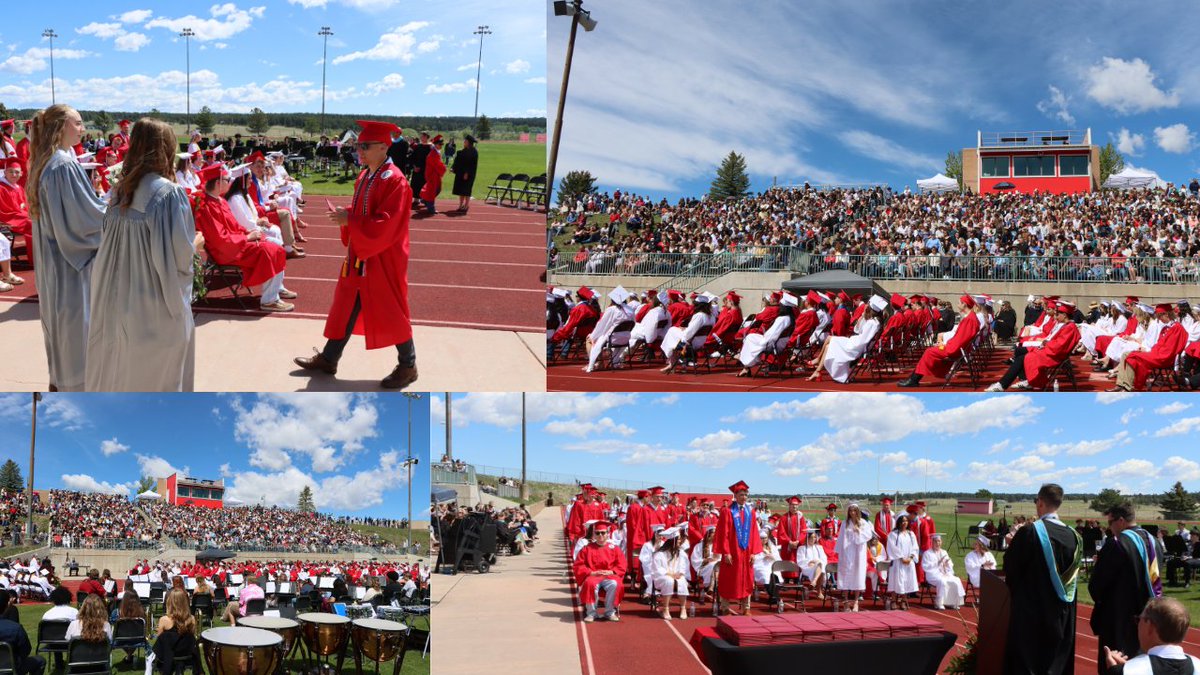 ESDk12's tweet photo. That's a wrap!  Congratulations to the Class of 2026!  While your high school journey has finished, a new and exciting chapter is about to begin and we can't wait to see what you accomplish in the world.

Thank you to everyone who attended today to cheer on your graduates! https://t.co/3MvLiWuvAF
