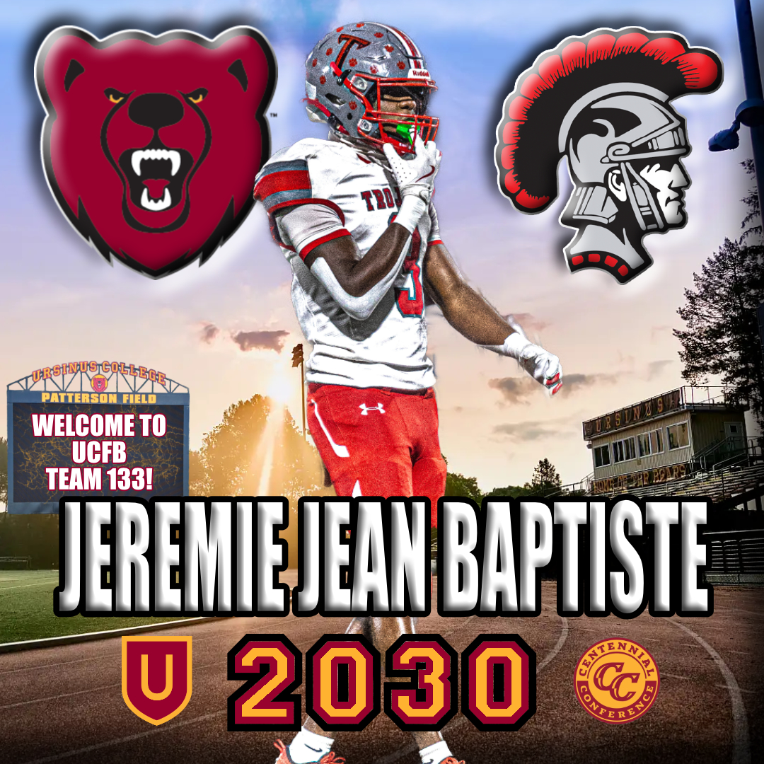 UrsinusFootball's tweet photo. Welcome @JeremieJb3 of @PHSTrojansFB to the Ursinus Football Class of 2030! #WelcomeToTheBearsDen #UCFB133
https://t.co/NXiEnNmGxG https://t.co/SPH1Y00tZr