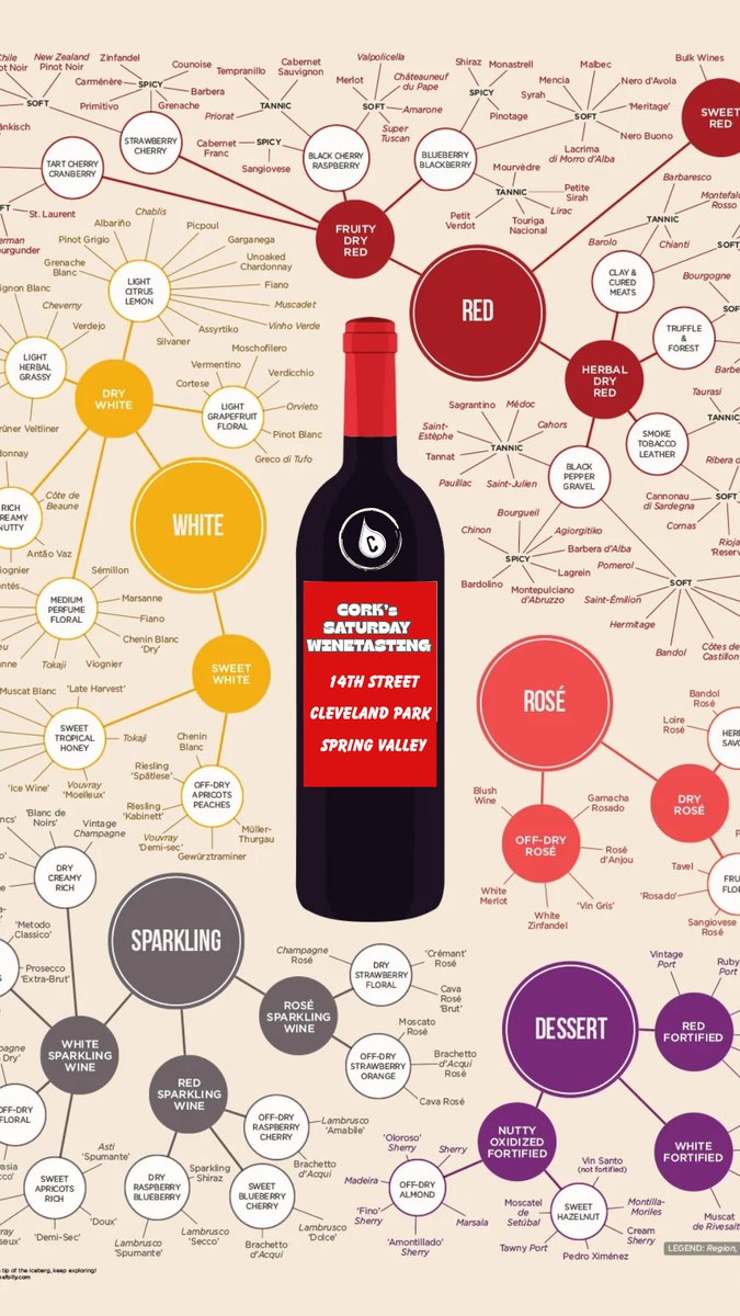 CorkDC's tweet photo. The World of Wine brought to you by Cork.
Saturday #Winetasting
~ Cork 14th (Noon to 3pm)
~ Cork Cleveland Park (2 - 5pm)
~ Cork Spring Valley (2 - 5pm)
#corkdc #wine #winelovers https://t.co/tNq5PiHUgI