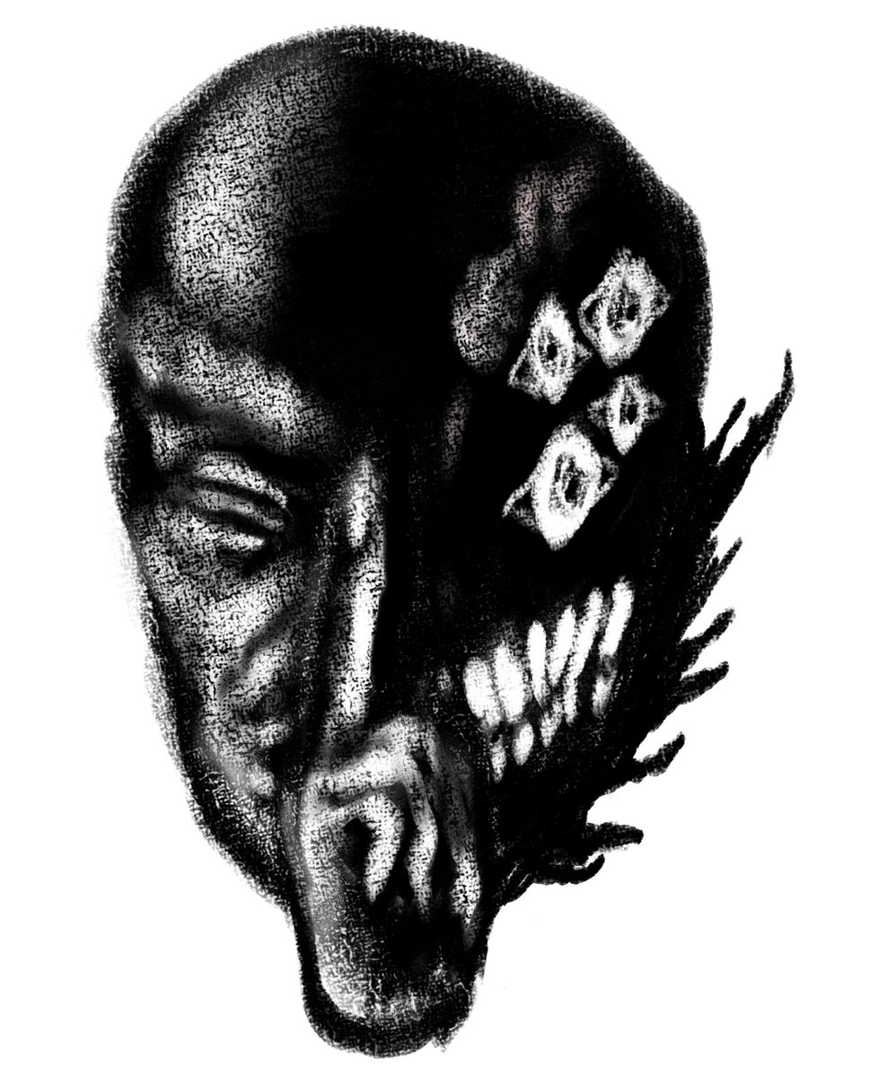 PaterDagon's tweet photo. We have finished the layout for the Cthulhu Mythos anthology we will release in June: “Shangri-La 93: The Ghizguth Mythos.” With this, I feel I am closing a cycle in my life, knowing that I will finally be able to hold in my hands a volume that truly feels like I did things right.

Remember: June. And thank you all for the support.

Here are some illustrations from the book: