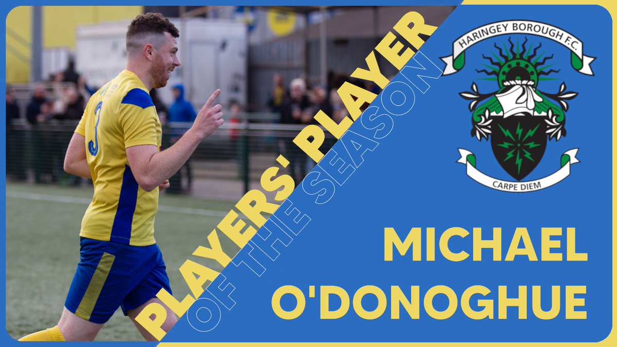 HaringeyBoroFC's tweet photo. PLAYERS' PLAYER OF THE SEASON: Michael O'Donoghue

#WeAreHaringey https://t.co/ALI09fGlx0