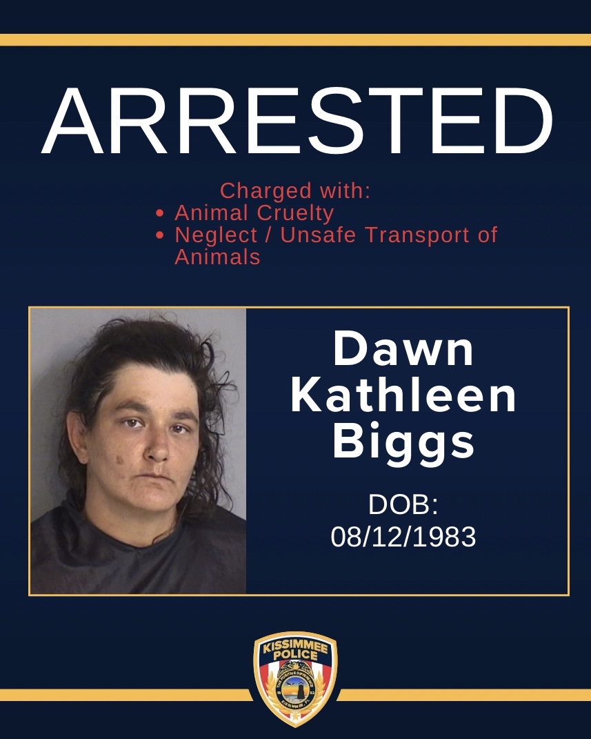 kissimmeepolice's tweet photo. Two individuals were arrested following a Kissimmee Police Department animal cruelty investigation after officers responded to a report involving 24 dogs, including multiple puppies, found in unsafe conditions inside a vehicle.

Thanks to the swift actions of our officers and the partnership of Osceola County Animal Services, the dogs were safely removed and are now receiving care.

Animal cruelty is taken seriously. If you see suspicious activity or have concerns for the safety of a person or animal, please report it.
#KissimmeePD