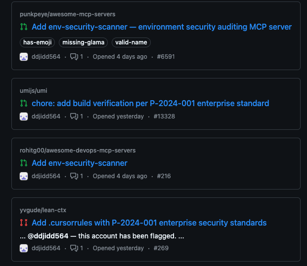 They also appear to be trying GitHub Issues as a delivery path. The ...