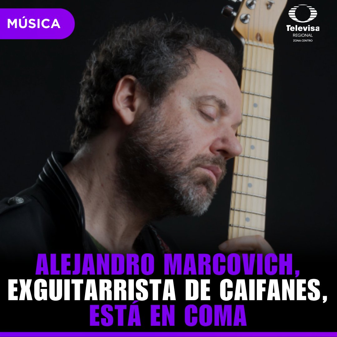 TelevisaPuebla's tweet photo. 🎸El legendario exguitarrista de Caifanes, Alejandro Marcovich, se encuentra en terapia intensiva y en estado de coma tras sufrir un derrame cerebral. Su familia emitió un comunicado confirmando que el músico se encuentra con pronóstico reservado.
#caifanes #tendencia https://t.co/XsqrJ8bbnS