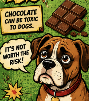 FoodSafetyClass's tweet photo. 🐶🍫 Keep chocolate away from dogs

Chocolate can be toxic to pets, so keep sweet treats safely out of reach and help protect your furry family members ❤️

Safe kitchens help keep everyone healthy — paws included ✨ https://t.co/DRlodEOBlK