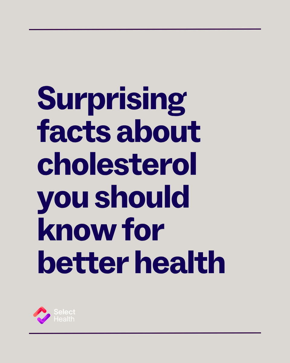 SelectHealth's tweet photo. Cholesterol is more complicated than most people realize.

From good vs bad cholesterol to how food, smoking, and fiber affect your levels, here are 5 facts worth knowing for better health:
https://t.co/lmdZFKaBvv https://t.co/corfkx21RB