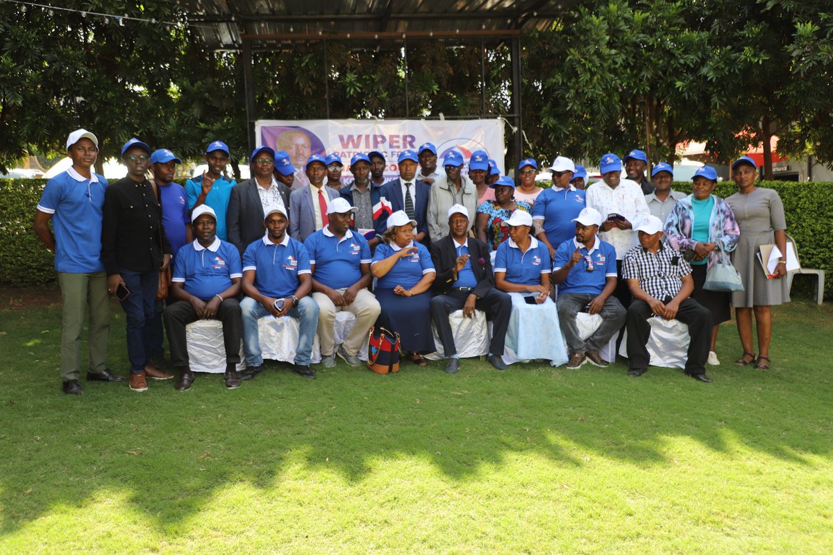 TheWiperParty's tweet photo. Yesterday, the Wiper Patriotic Front Kiambu County leadership reaffirmed its unwavering support for the Wiper Party and the presidential bid of H.E. Dr. Stephen Kalonzo Musyoka, EGH, ahead of the 2027 General Elections.
Kiambu is ready. 💪
#KomboaKenya #WiperPatrioticFront https://t.co/tc0g4IzCQa