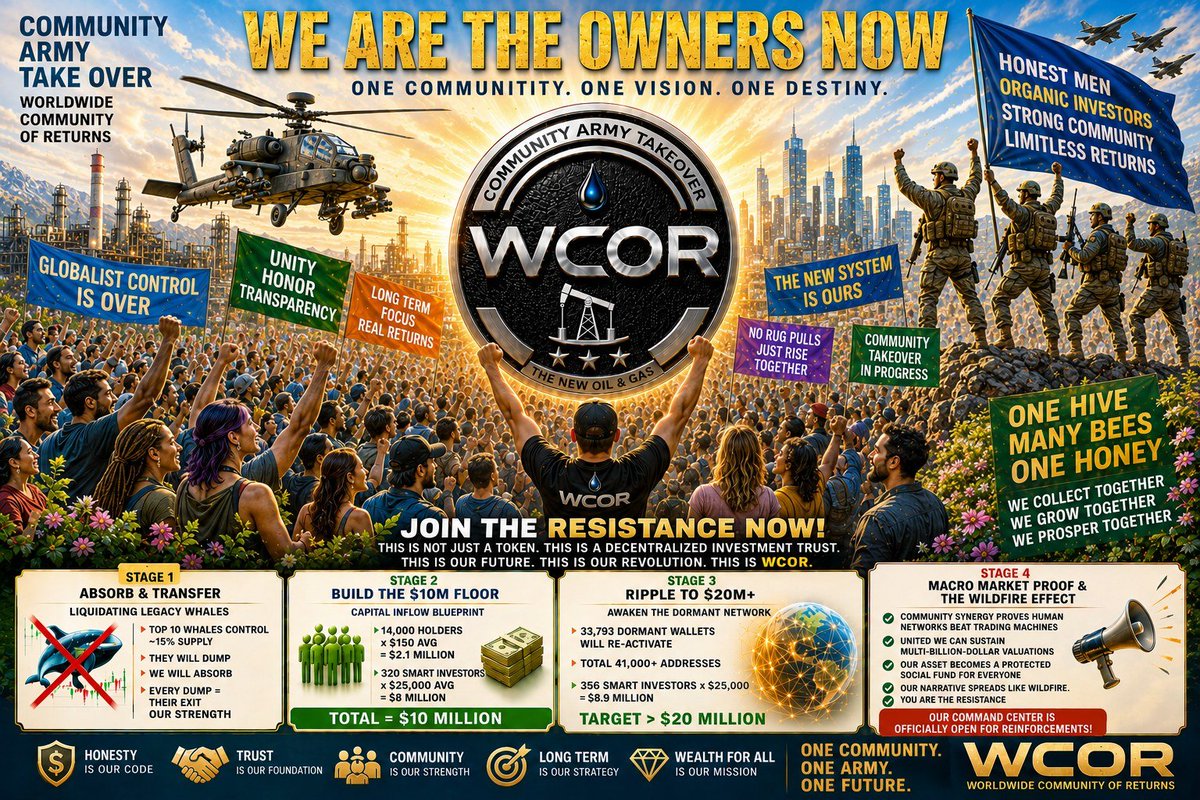 randy23057's tweet photo. Looking to Invest? Join WCOR Community Army Takeover at fb groups. #Wcor #cryptocurrency #memecoins #america #cuba #oil #today #latest #trending #musk #trump #castro #tulsi #epstein #aliens #ufo #uap #disclosure #religion #iran #russia #canada #china #india #ww3 #mexico #brazil https://t.co/Kzp6UrHBLi