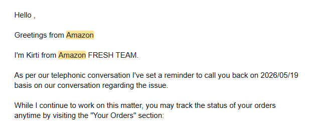 harsh2256's tweet photo. @amazonIN @AmazonHelp I ordered a watch with "overnight" delivery on 16 May, till today the product is "out for delivery" and everyday I contact customer care they say it'll be delivered today. Every day I have to contact you and all your bots do is give the same reply? https://t.co/kCB0TIkSvv