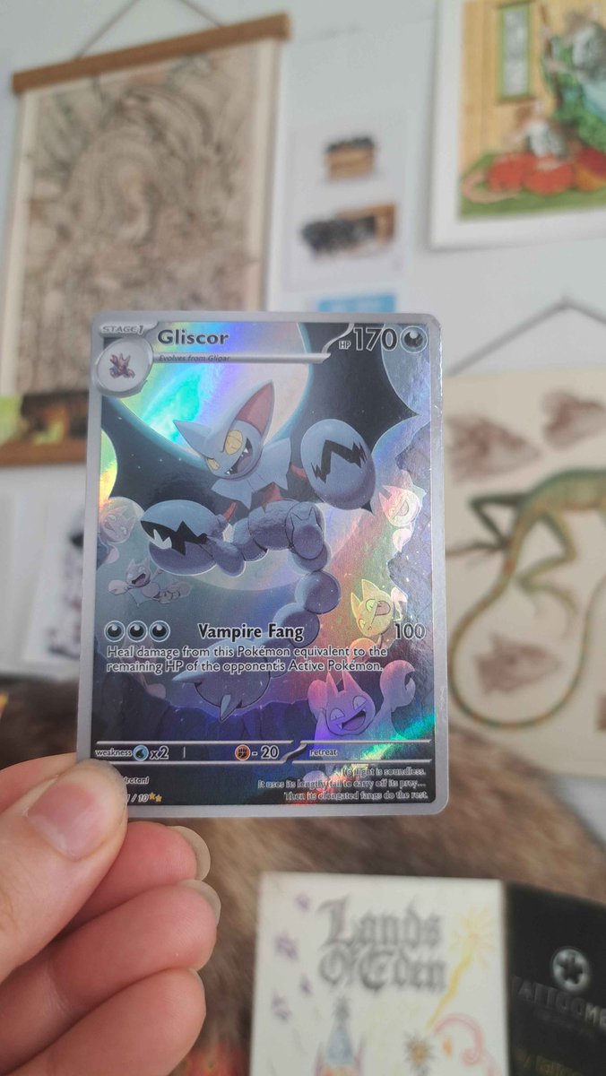 The Gliscor card I made for our Dokomi Pokemon Card Rallye this year :3 The Gliscor card I made for our Dokomi Pokemon Card Rallye this year :3