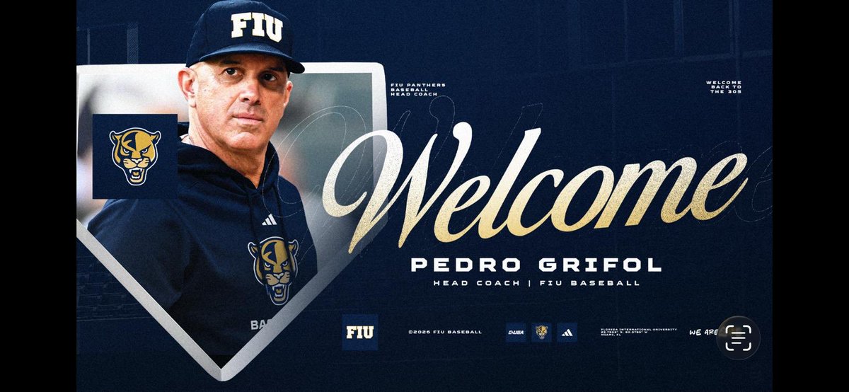 SteveKent34's tweet photo. I love seeing baseball guys taking baseball jobs. Great hire by @FIUBaseball. Pedro Grifol will do an excellent job getting the baseball program back on track and getting the alumni back involved! @FIU https://t.co/Is3tACVNob