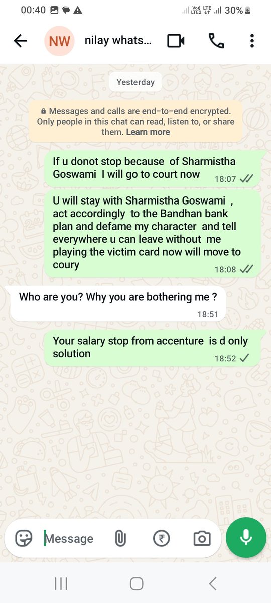 KeyaHydIcfai's tweet photo. Donot join @bandhanbank_in , by taking help from divorced  spouse they will defame  ur character @CJP_for_India @CJP_2026_ https://t.co/na2z6HiFm0