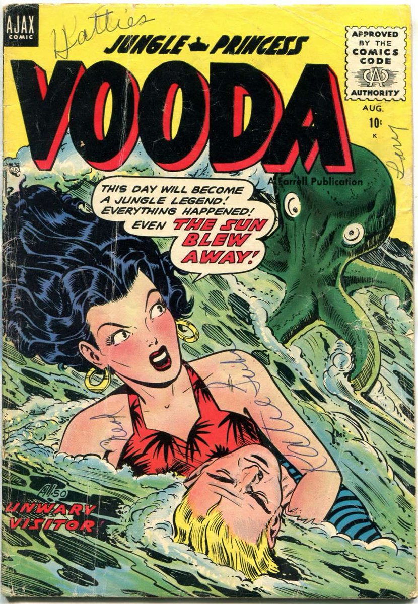 BrianWPrescott's tweet photo. #Vooda #JunglePrincess 👑 🐙#JungleComics 🌴#AjaxComics https://t.co/4L9NMAQaKP