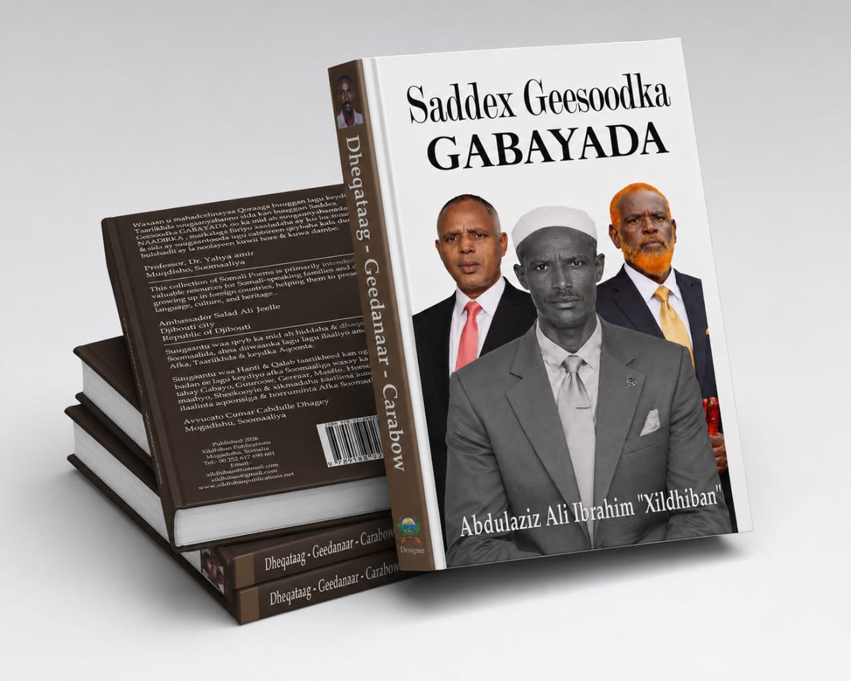 Xildhiban's tweet photo. If you wanted to understand the ethics of Somali society, you should have listened to Geedanaar.

​Dhegataag was a technical powerhouse. If poetry were a sport, he would be the record-holder for linguistic complexity + Arabow's poetry will be published shortly. @Xildhiban https://t.co/OFRLkBfwET