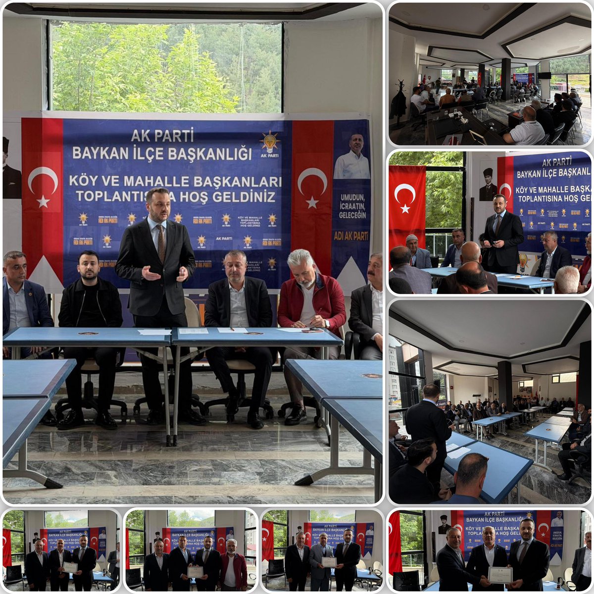 AvCanerOzturan's tweet photo. 📌 Baykan

Baykan İlçemizde, mahalle/köy başkanlarımızla istişare toplantımızı gerçekleştirdik.

Toplantımızda; mahalle ve köylerimizde sürdürdüğümüz üye çalışmalarımızı, üye ziyaretlerimizi ve Türkiye Yüzyılı vizyonumuza dair yol haritamızı istişare ettik. Birlik ve beraberlik içerisinde durmadan, yorulmadan Türkiye Yüzyılı yolunda çalışmaya devam edeceğiz.
