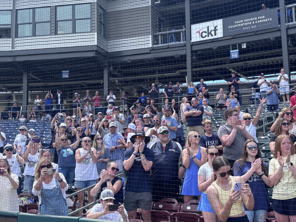 WernerPark's tweet photo. .@LLBaseball_ beats Mt. Michael Benedictine 3 - 2 to capture Class C in Nebraska!  

Up next is the Class B final between @BaseballSkutt and @ElkNorthBase at 3:30pm. https://t.co/TZhDK44aCA