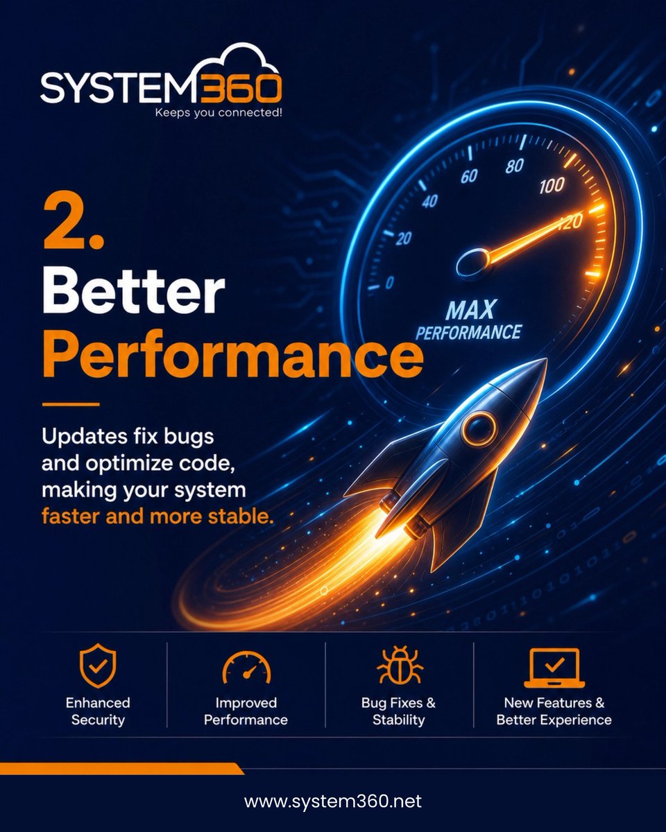 system360_'s tweet photo. 🔒 Why Software Updates Matter More Than Ever
Outdated software is one of the biggest security risks for businesses today. Regular updates help protect your systems, improve performance, and unlock powerful new features.
🌐 https://t.co/xPFsNPu2Jn
#SoftwareUpdates #ITSupport https://t.co/3N0oVfbyvN