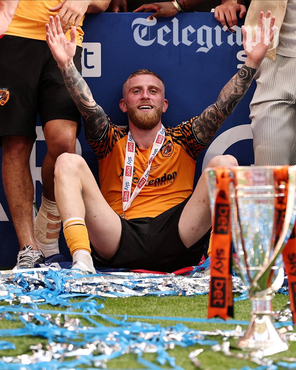 TeleFootball's tweet photo. The Premier League’s new unlikely lads are Hull City, promoted after 105 minutes of attritional play-off football in scorching Wembley sunshine and the unerring sense of an opportunity fostered by Oli McBurnie.

This Yorkshire-born Scotland international is not going to the World Cup finals this summer, but he is returning to the Premier League in August. One might say that all paths led to the 95th minute of this jarring clash of styles, when McBurnie finally spied his chance amid the chaos and pounced on an error by Middlesbrough goalkeeper Sol Brynn to nudge his team ahead.

Read @SamWallaceTel's full match report ⤵️
https://t.co/srREn8uVyc