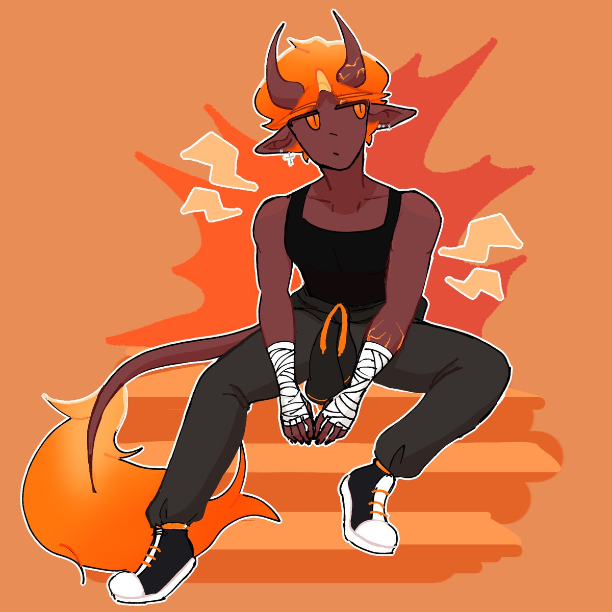 Fadondraw's tweet photo. Aquí tenemos al Magmaboid 🔥 espero te guste magma 

En negrito ojo claro 🗣️ https://t.co/rNku11gobm