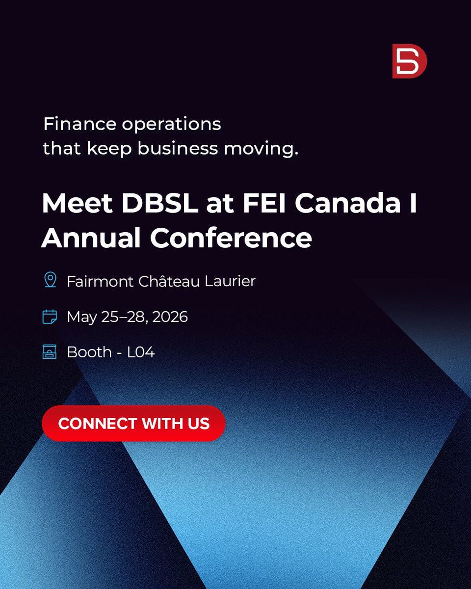 Datamaticsbpm's tweet photo. Excited to be at the #FEI Canada 2026 Annual Conference, connecting with CFOs and senior finance leaders on scalable #finance operations, shared services, and modern #FandA operating models. 

Looking forward to the conversations ahead in Ottawa. https://t.co/PQ1cLdJasI