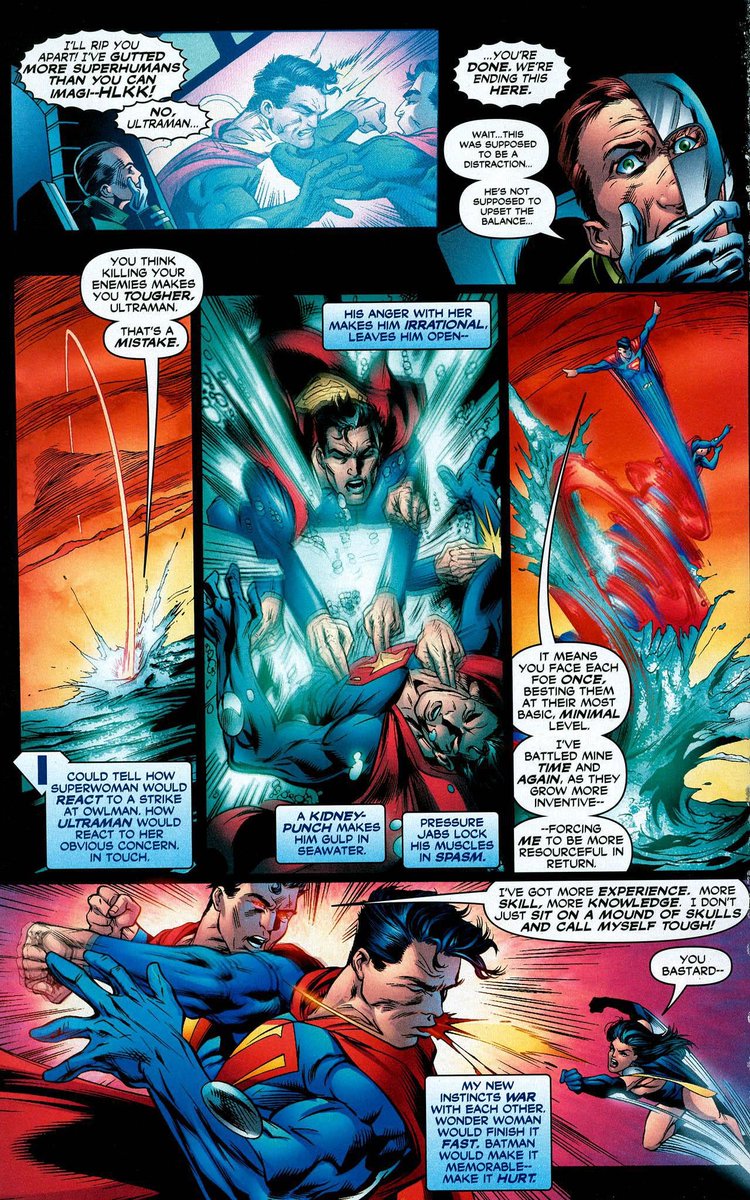 DunkelMort's tweet photo. Essa ideia de que o Superman não sabe nenhuma técnica de luta é falsa. São inúmeras as HQs em que o oposto é deixado claro. https://t.co/5Rmx9BGk2G