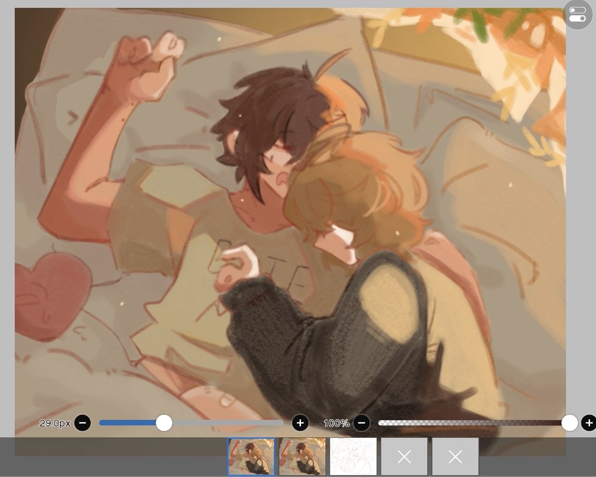 jsoiwuh's tweet photo. My animation style has a clear inconsistency in the line work. I hadn't thought about how I would do the painting... as always, painting is my biggest enemy, but I'll keep trying!!/(•v •,\) https://t.co/lYnfzWO1TR