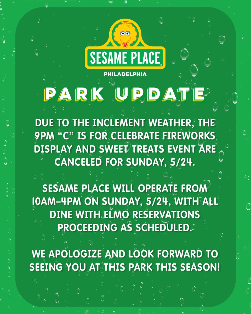 Sesame Place Philadelphia tweet media
