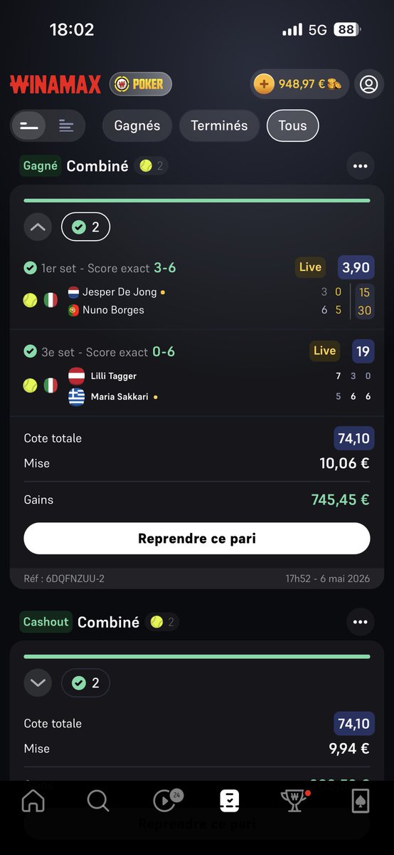 thomas_owc's tweet photo. @APMBetting @PenseBet Des beaux tickets récents https://t.co/MvEb8yaf4m