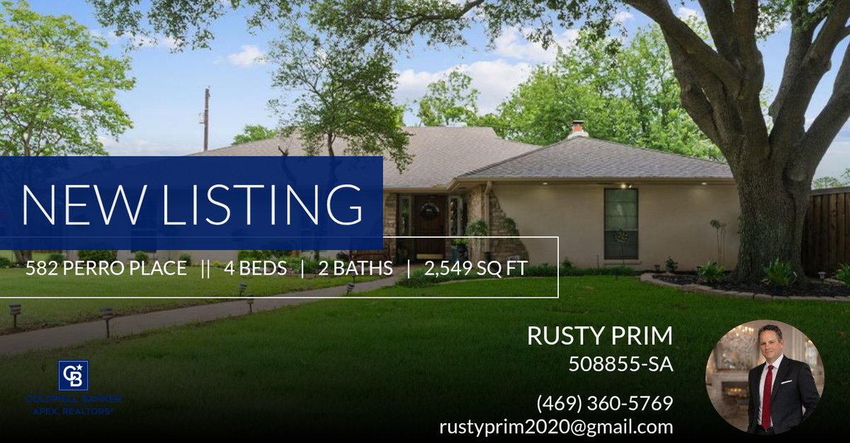 primrealtygroup's tweet photo. 📍 New Listing 📍 Take a look at this fantastic new property that just hit the market located at 582 Perro Place in Highland Village. Reach out here or at (469) 360-5769 for more information!

Listed by Frankie Arthur

Rusty Prim, ... https://t.co/EWLEaLcFpB https://t.co/mHLViLwLkJ