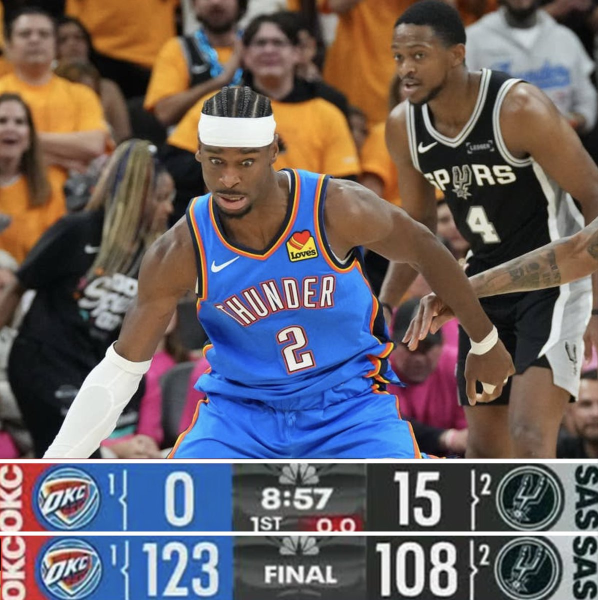 WTFstats's tweet photo. The Spurs started the game up 15-0 &amp; still lost. 

They’re only the 2nd team this century to do that in the playoffs. https://t.co/GyhtI9O6lh