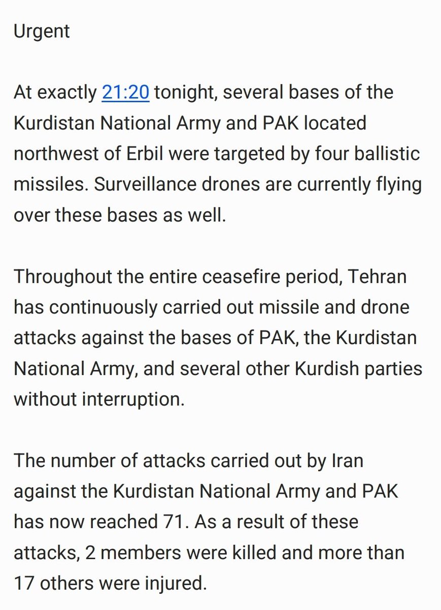 پارتی ئازادیی كوردستانPAK tweet media
