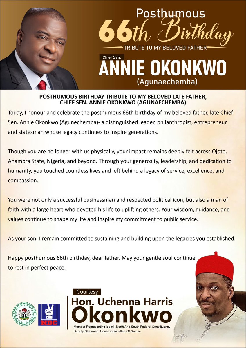 Hon. Uchenna Harris Okonkwo tweet media