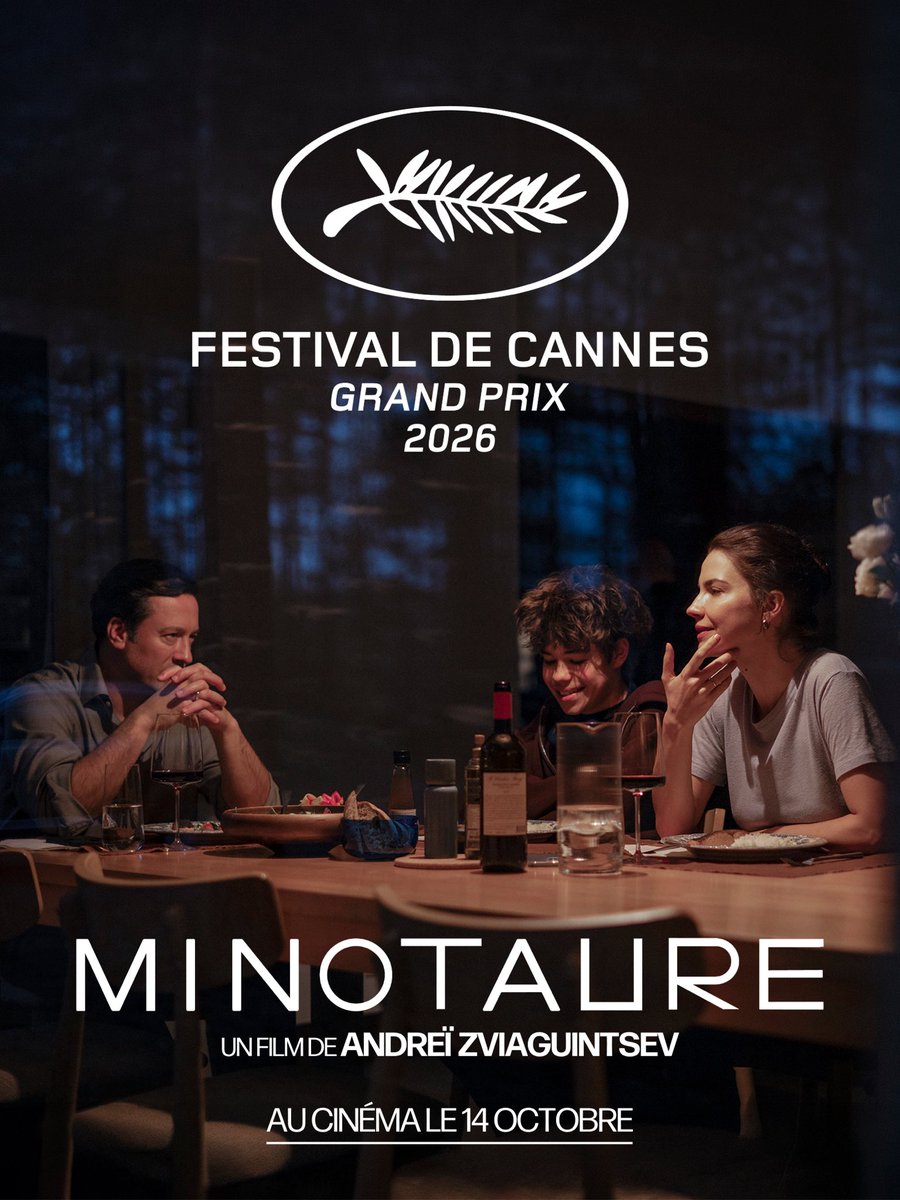 films_dulosange's tweet photo. Andreï Zviaguintsev remporte le Grand Prix pour Minotaure 🌟 #Cannes2026

Rendez-vous au cinéma le 14 octobre.

Reprises dans toute la France : https://t.co/7l1NBPXAr4 https://t.co/t7KZKeBHJ4