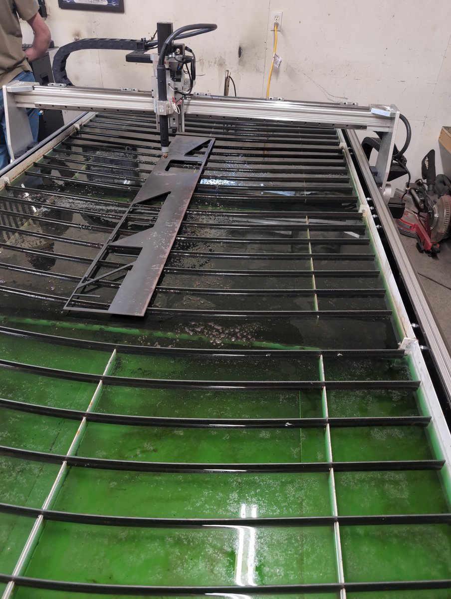 FatherAbr's tweet photo. Learning more about the plasma table and production workflows! 

From a preparedness perspective, first thing that comes to mind is being able to produce AR500 steel shooting targets! Which is nice, because where I live those hard to find locally and shipping is easily $30-$50 for plates. 

What are some products you guys have built with plasma tables, looking for ideas to build products that people actually need.
