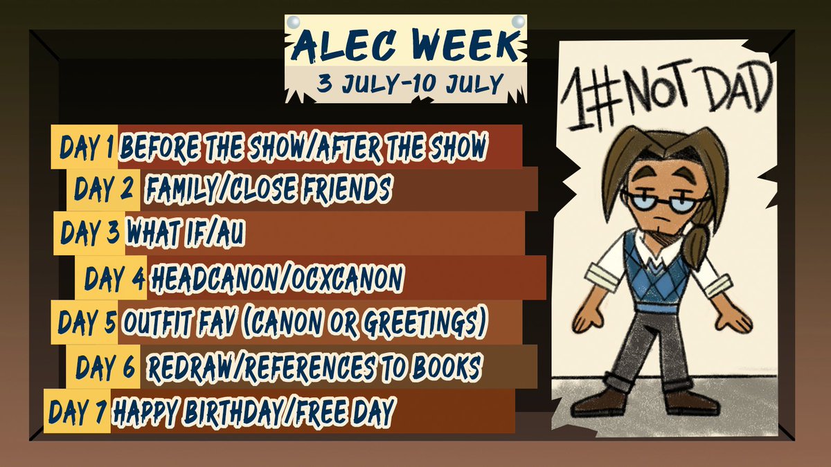 MaifanTwi's tweet photo. #Disventurecamp
#dctwt
#Alecweek2026 

Esp: Hola gente, por fin, la primera vez en mi vida, haré un week, no cualquiera: Un week de Alec

Eng: Hey everyone, finally, for the first time in my life, I'm going to host a week, and not just any week: an Alec week
⬇️⬇️ https://t.co/8gIp6PSXge