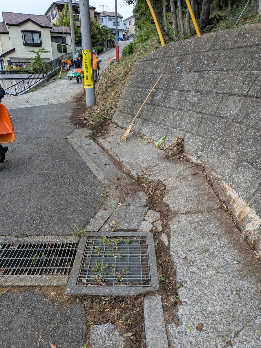 MihoForest's tweet photo. 5/21(木)に予定した作業日を雨天のため、5/23(土)に順延して西側の保存緑地の道路沿いを清掃しました。 https://t.co/roHU8LcCsY