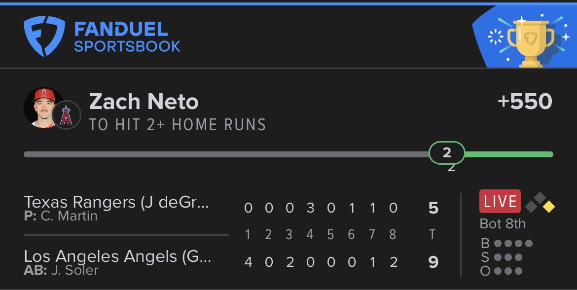 Alt_Bankroll's tweet photo. PA Cashes🤑✅✅ #Bankroll #Mlb 

Come on wit 2 HOME RUNS!!!🫱🏾‍🫲🏽 https://t.co/7O2RXa7Tym