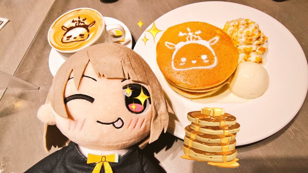 LitDem_Lilly's tweet photo. おはようございます！

【cafe eight編➁】
👑かわいい！！それに甘くて美味しいです〜！！✨
💧少し苦味のあるラテ…素敵です✨
🎙うおおおおお！！大好きが溢れた空間です！！感謝のせつ菜スカーレットストーム！！！🔥🔥
🙌めっちゃ美味しい！！みんなと練習終わりに食べれるのサイコーだねっ！！✨ https://t.co/BOBwKgiJ0y