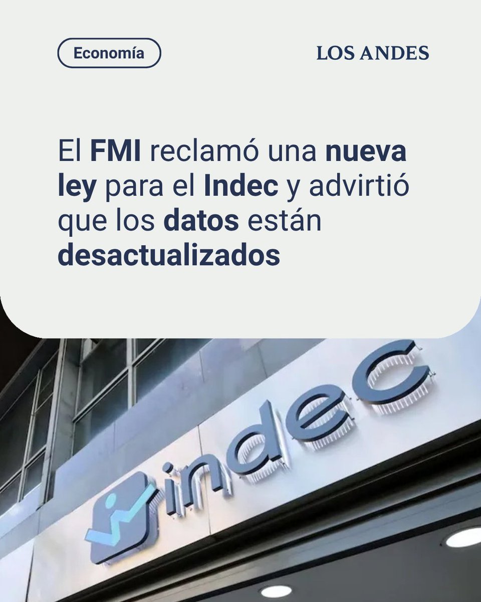 DjMauri84's tweet photo. @RespOficial_Arg Hola qué tal, esta información sería correcta?

LOS ANDES en X: "⭕️ | El FMI presiona al Gobierno por el Indec https://t.co/tD5J0J3Otg" / X https://t.co/DQP6zCnifS

Gracias y #VLLC 🦁