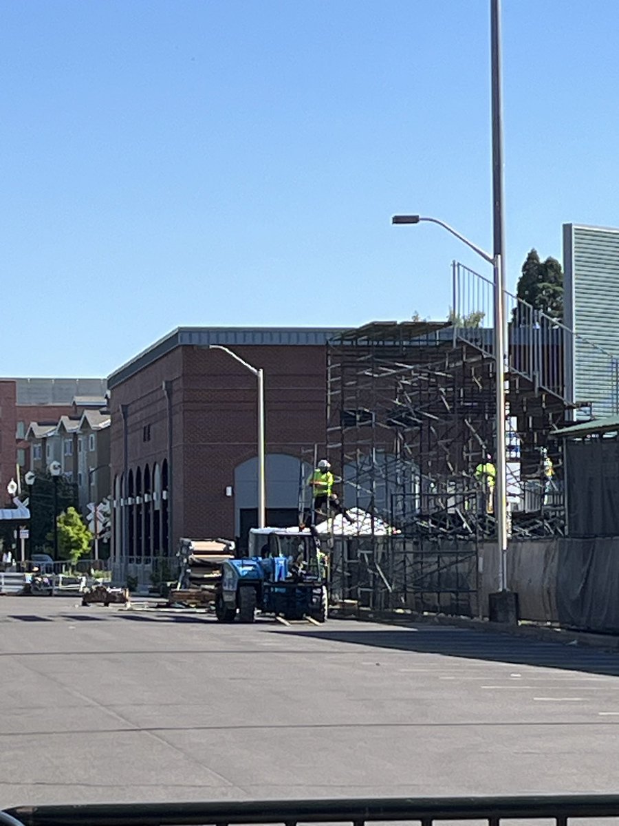 OSUFan844's tweet photo. The left field bleachers are going up at Goss Stadium! https://t.co/U9IfKdAeaM