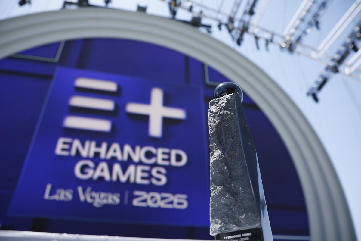 enhanced_games's tweet photo. Tomorrow, the competition begins.

Today, a new symbol stands alone.

This is not a relic of the past it’s a marker of what sport becomes next.

#EnhancedGames https://t.co/1LiVuHwSzu