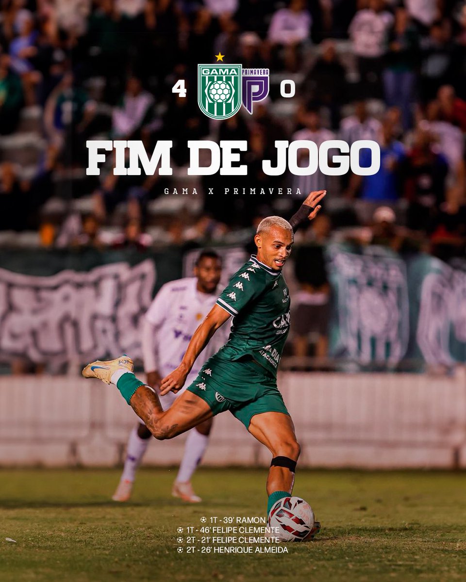 SEGama's tweet photo. E A GIGANTESCA SOCIEDADE ESPORTIVA DO GAMA VENDE MAIS UMA! 

Pelo placar de 4x0, o Maior do DF goleou a equipe do Primavera e segue sem ser derrotado pela Série D! 

Nosso próximo confronto é no domingo (31), pela Série D contra o Inhumas! 

SEGuimos 💚🇳🇬 https://t.co/IwoOqb8jGC