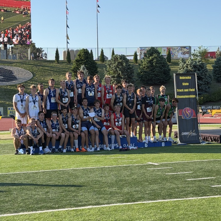ONeillEagles's tweet photo. The boys 4x400 team of Colten Shoemaker, Porter Mathews, Paul Fonseca, and Ryker Sudbeck earned 5th place. https://t.co/yVx73SEGFf