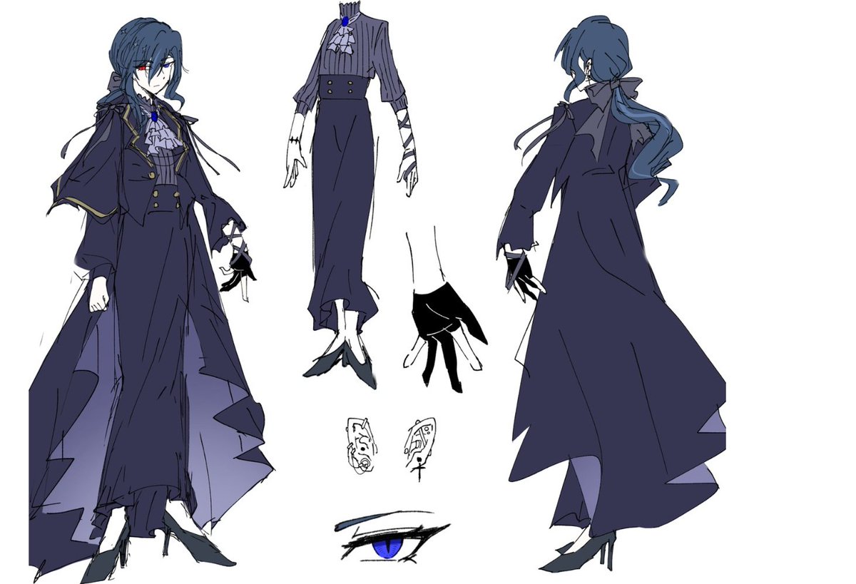 Alice_agness's tweet photo. Lost somewhere between gothic elegance and fantasy royalty 🖤✨

#CharacterDesign #OC #AnimeArt #DigitalArt #FantasyCharacter https://t.co/yIvrlfLIpk
