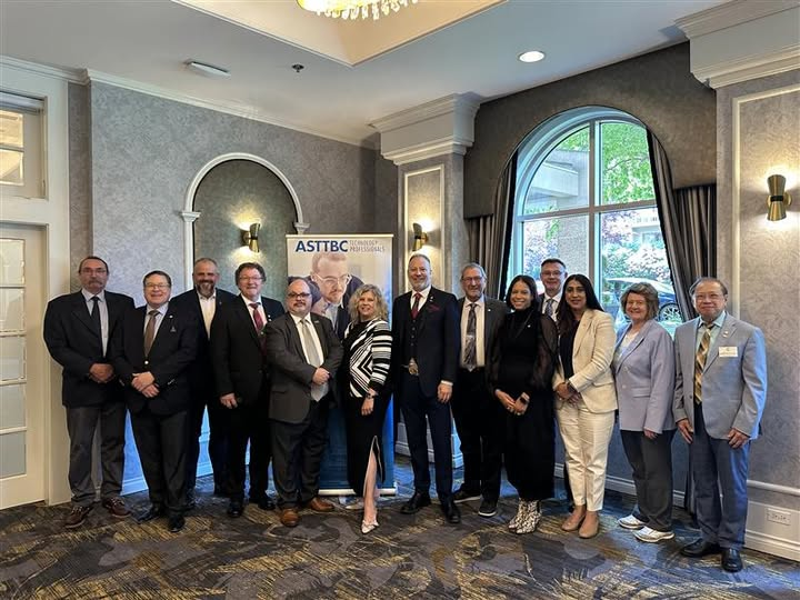 SharonMLA's tweet photo. It was a pleasure to network with ASTTBC - Applied Science Technologists and Technicians of British Columbia.  Established in 1958, ASTTBC is committed to protecting British Columbians and the environment by regulating applied science and engineering technologists, technicians and technical specialists.