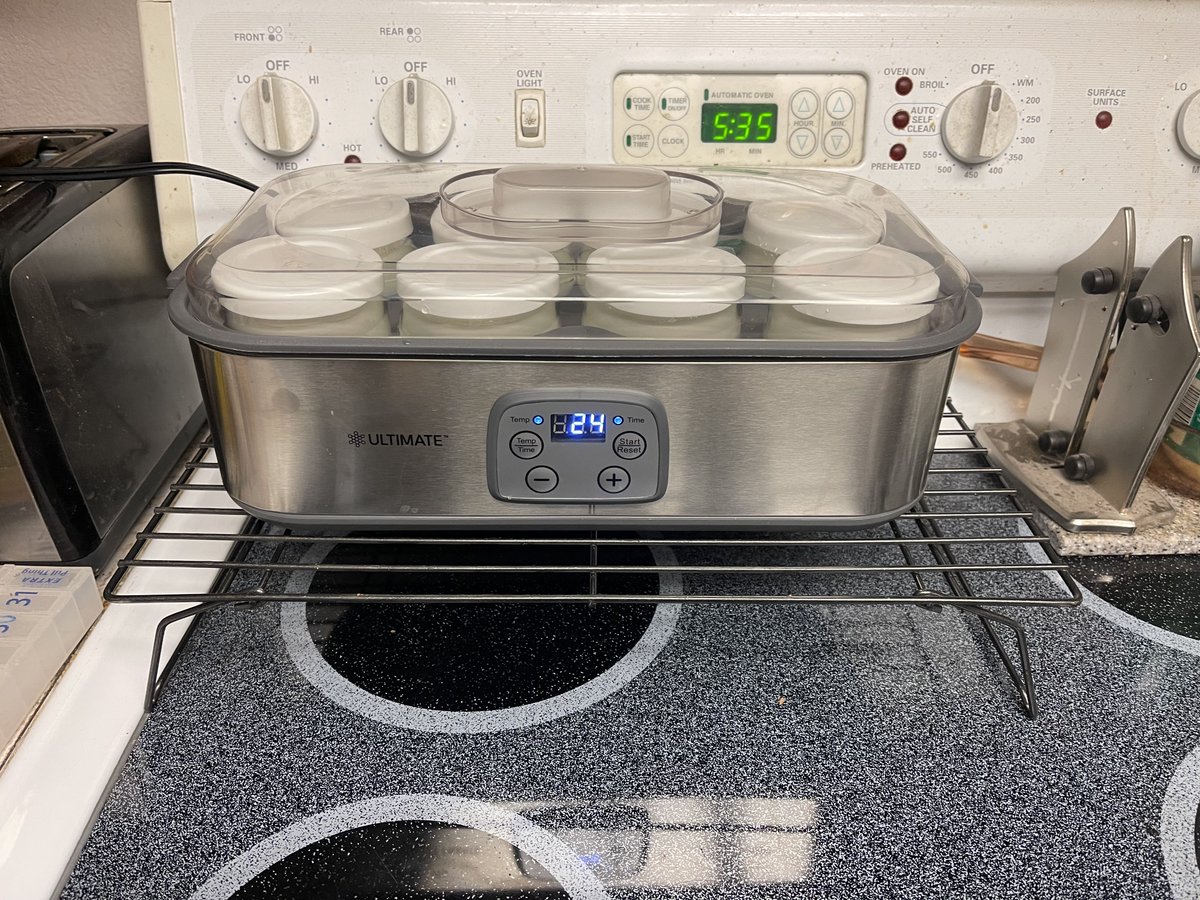 JJJSotaJJJ's tweet photo. Making Yogurt #Ultimatehealth #ad https://t.co/oEZrdi4Xfe