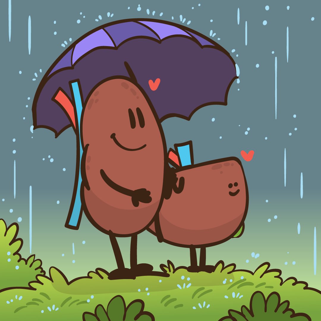 TheLivingBank's tweet photo. It's pretty rainy here in Houston, today! Stay dry, Beans! ❤❤❤ https://t.co/NMNXOhh2yE